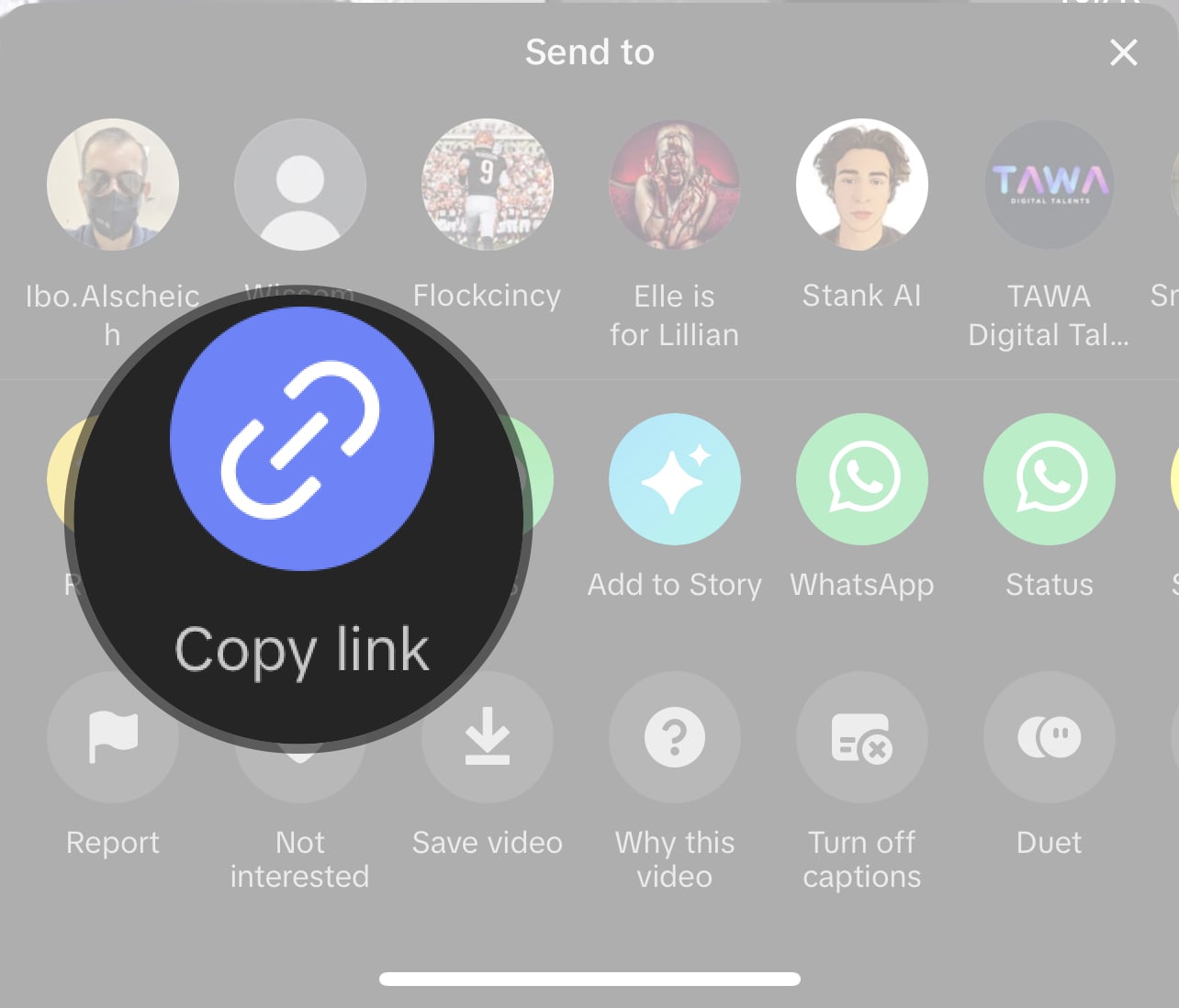 how to copy tiktok link
